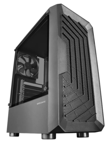Caixa MARS GAMING MC2000, ATX CASE, SIDE WINDOW, FRONTAL MESH, 120MM FAN, Preto