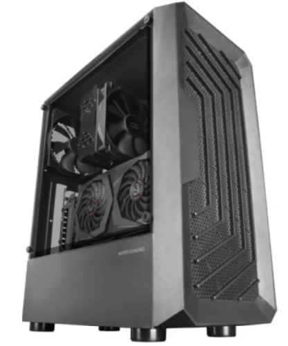 Caixa MARS GAMING MC2000, ATX CASE, SIDE WINDOW, FRONTAL MESH, 120MM FAN, Preto