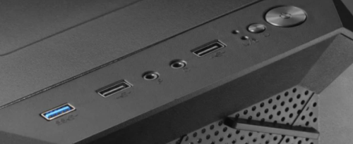 Caixa MARS GAMING MC2000, ATX CASE, SIDE WINDOW, FRONTAL MESH, 120MM FAN, Preto