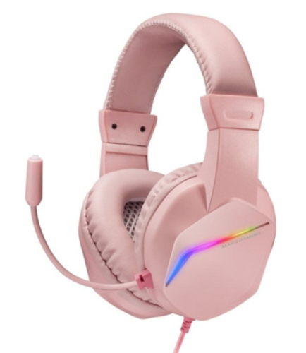 Teclado e Rato + Headset + Tapete XXL Mars Gaming Combo rosa