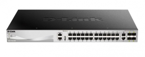 Switch D-Link DGS 3130-30TS L3 Lite Administrado 24 x 10/100/1000 + 2 x 10 Gigabit Ethernet + 4 x 10 Gigabit SFP+ , DGS-3130-30TS/E