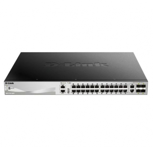 Switch de rede D-Link DGS-3130-30PS/E Ethernet L3 Gigabit gerenciado (10/100/1000) Power over Ethernet (PoE)