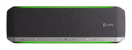 Alta-voz inteligente Poly Sync 60 bluetooth com cabo, sem fios USB-A, USB-C preto, prata Certificação Zoom