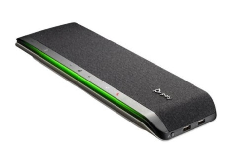 Alta-voz inteligente Poly Sync 60 bluetooth com cabo, sem fios USB-A, USB-C preto, prata Certificação Zoom