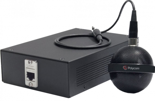 Poly IP Ceiling Microphone Array Preto Microfone para telefone IP
