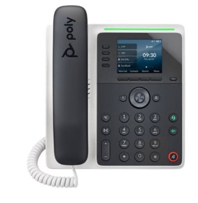 Telefone VoIP com identificação do chamador/chamada em espera HP Poly Edge E220 82M87AA