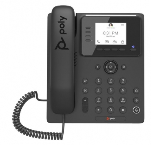 Telefone Poly CCX 350 for Microsoft Teams VoIP preto