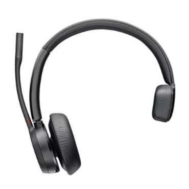 Auscultadores Poly Voyager 4310 bluetooth sem fios, com cabo USB-C preto