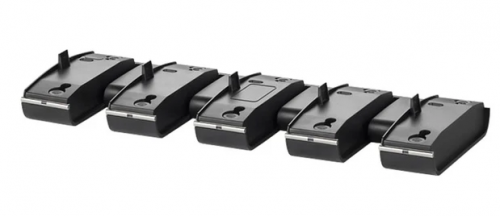 Poly Savi Charge Base Base de carregamento para 5 unidades, com fonte de alimentação universal 9V 1000mA Replaces Poly SKU 84609-01 , 85R88AA