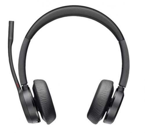 Auscultadores Poly Voyager 4320-M bluetooth sem fios, com cabo USB-C preto