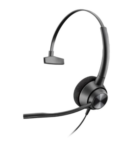 Auscultadores com cabo Quick Disconnect preto HP Poly EncorePro 310 77T43AA