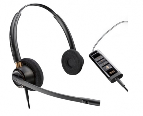 Auscultadores Poly EncorePro 525-M EncorePro 500 series com cabo USB-A preto , 783R2AA