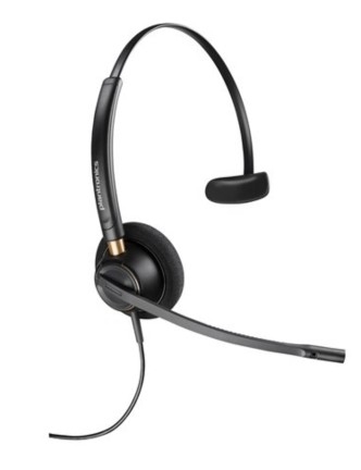 Auscultadores Poly EncorePro HW510  com cabo macaco de 3,5 mm preto, 783Q2AA#ABB