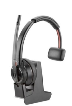 Auscultadores Poly Savi 8210 UC DECT DECT USB-A via adaptador Bluetooth preto