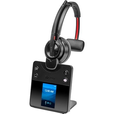 Auricular Bluetooth POLY Headset Monoaural Poly Savi 8410 certificado para Microsoft Teams, Preto