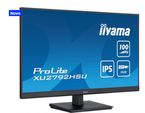 Monitores IIYAMA XU2792HSU-B6 27" FHD IPS LED 100hz 16:9 0.4ms HDMI USB DP Preto 
