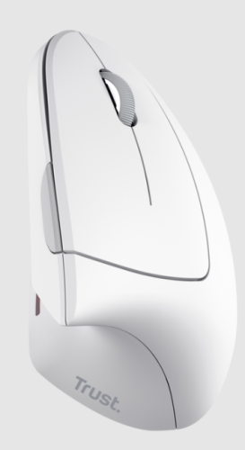 Rato Trust ergonómico wireless VERTO,MOUTRU25132,  Branco