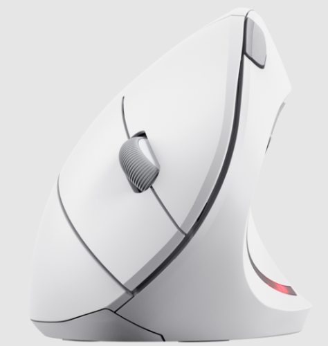 Rato Trust ergonómico wireless VERTO,MOUTRU25132,  Branco