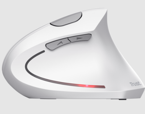 Rato Trust ergonómico wireless VERTO,MOUTRU25132,  Branco