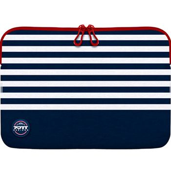 MALA DE BOMBORDO FARO MEMORY FOAM 13-14" MARINHO E BRANCO