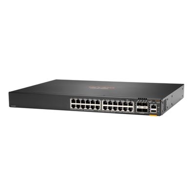 Switch HPE Aruba 6200F 24G Class4 PoE 4SFP+ 370W nterruptor Administrado montável em trilho - PoE+ (370 W)