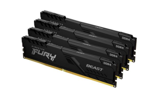Kingston Memoria 32GB 3600 DDR4 DIMM Kit2 FURY Ren Black