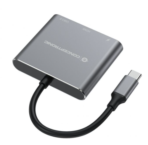 Conceptronic Dock USB-C 1xHDMI 1xUSB3 1xUSB-C PD 100W