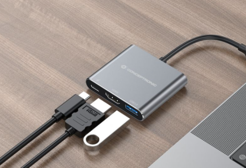 Conceptronic Dock USB-C 1xHDMI 1xUSB3 1xUSB-C PD 100W