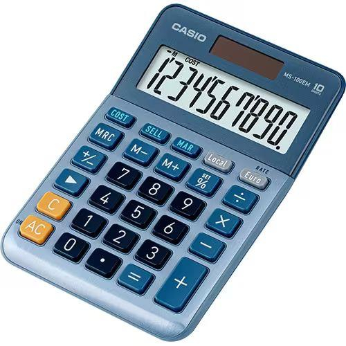 CALCULADORA CASIO SECRETARIA-MS100EM Azul 11129129