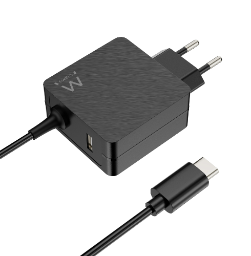 Carregador de portátil USB Type C e 1-Port USB-A com PD 45W