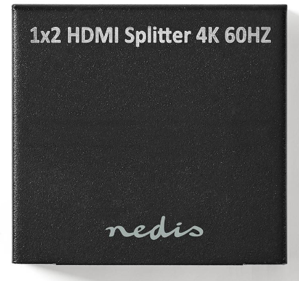Multiplicador de Video NEDIS HDMI SPLITTER 2 PORT HDMI INPUT 2 X HDMI OUTPUT 4K@60HZ 18 GBPS