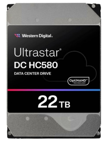 Disco WD Ultrastar DC HC580 WUH722422ALE6L4 22 TB interna 3.5" SATA 6Gb/s 7200 rpm buffer: 512 MB , 0F62785