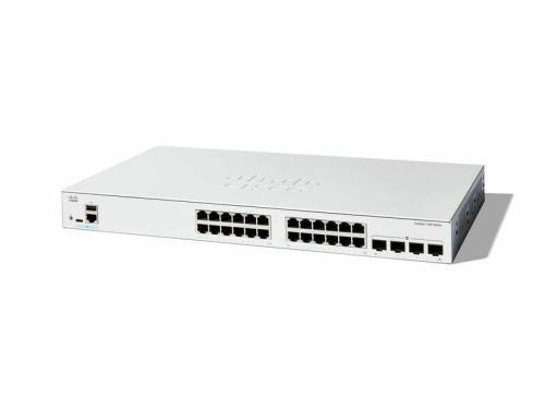 Switch de rede Cisco Catalyst 1300 24p GE Full PoE 4x1G SFP 8658366
