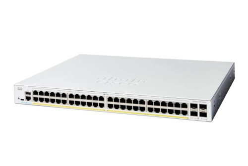 Switch de rede Cisco Catalyst 1300 48p GE Full PoE 4x1G SFP 8658378