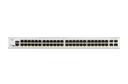 Switch de rede Cisco Catalyst 1300 48p GE Full PoE 4x1G SFP 8658378