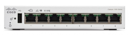 Switch Cisco Catalyst 1200-8T-D Ethernet Gigabit L3 inteligente 8 x 10/100/1000 desktop PoE (67 W)