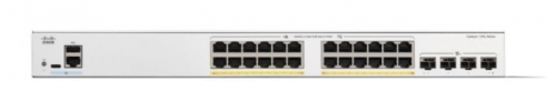 Switch Cisco Catalyst 1300-24FP-4X L3 Administrado 24 x 10/100/1000 (PoE+) + 4 x 10 Gigabit SFP+ montável em trilho PoE+ (375 W)