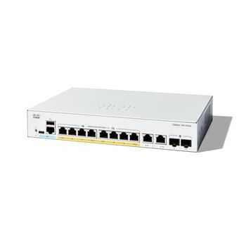 Switch de Rede Cisco Catalyst 1300 8p GE PoEExt PS 2x1G Combo Cinzento