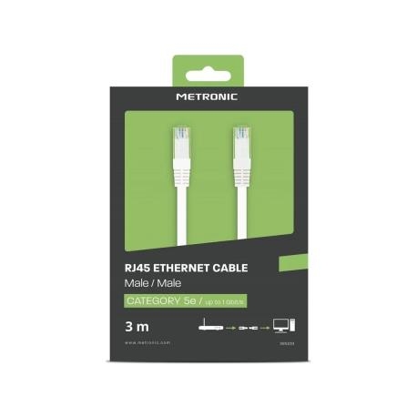 Cabo ETHERNET RJ45 METRONIC 3m - 395233