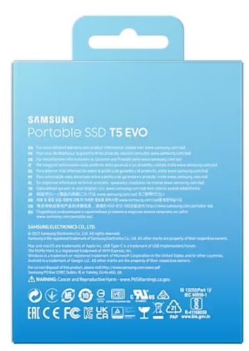 DISCO SAMSUNG SSD Externo T5 EVO 8TB MU-PH8T0S/EU