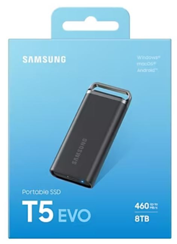 DISCO SAMSUNG SSD Externo T5 EVO 8TB MU-PH8T0S/EU