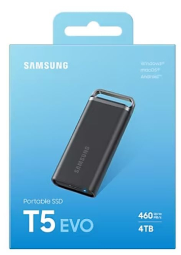 DISCO SAMSUNG SSD Externo T5 EVO 4TB MU-PH4T0S/EU