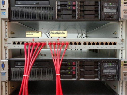 CABO REDE EQUIP CAT.6A F/FTP SLIM PATCH 0.5M RED 606143