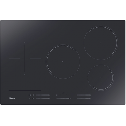Placa Indução CANDY CIES55MCTT/1 Indução 5 posições, Preto, Vitrocerâmica, L x P x A (mm): 770x520x60