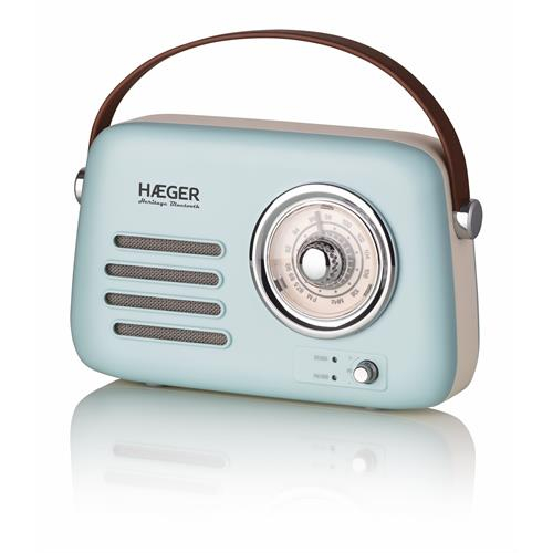 RADIO FM Vintage HAEGER PORT.BLUETOOTH HERITAGE Azul 