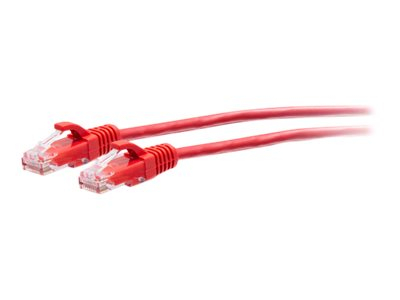 Cabo de Rede C2G RJ-45 (M) para RJ-45 (M) 30 cm 4.8 mm PTNB CAT 6a moldado, sem nós vermelho