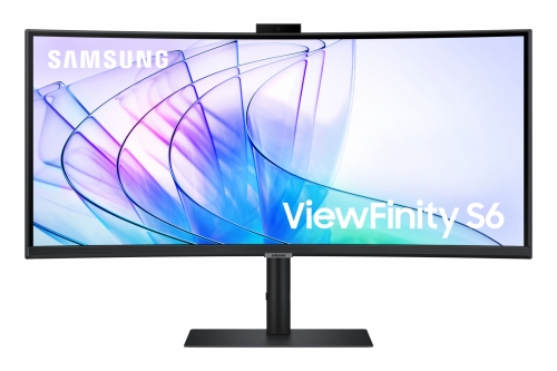  MONITOR Profissional Curvo SAMSUNG VIIEWFINITY 34 Polegadas S6 S65VC 4K ultra HUD WEBCAM USBC