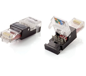 Ficha RJ45 EQUIP Connector UTP Cat.6. toolfree assembly. Set of 2pcs
