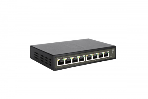 Switshs LevelOne GES-2108P switch de rede Gerido L2 Gigabit Ethernet (10/100/1000) Power over Ethernet (PoE) Preto