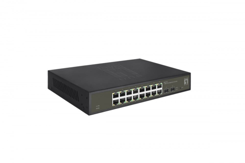 Switchs LevelOne GES-2118 switch de rede Gerido L2 Gigabit Ethernet (10/100/1000) Preto